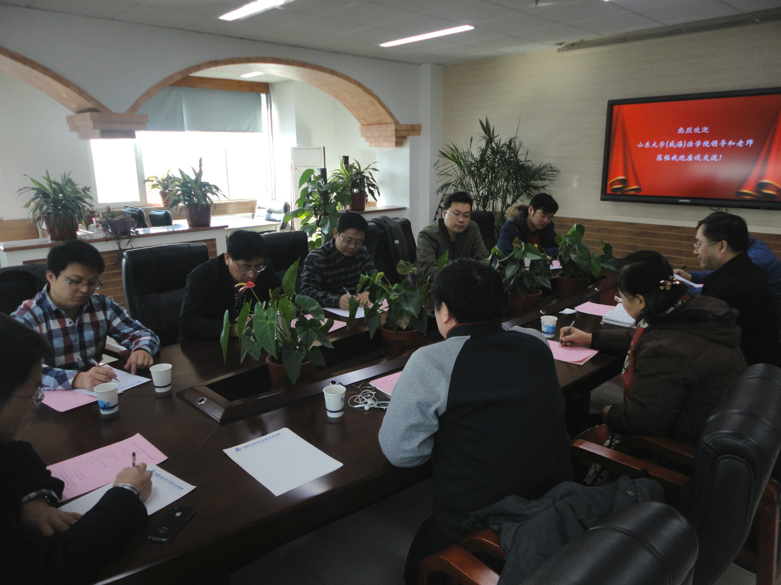 法学院代表走访中国矿业大学(北京)文法学院